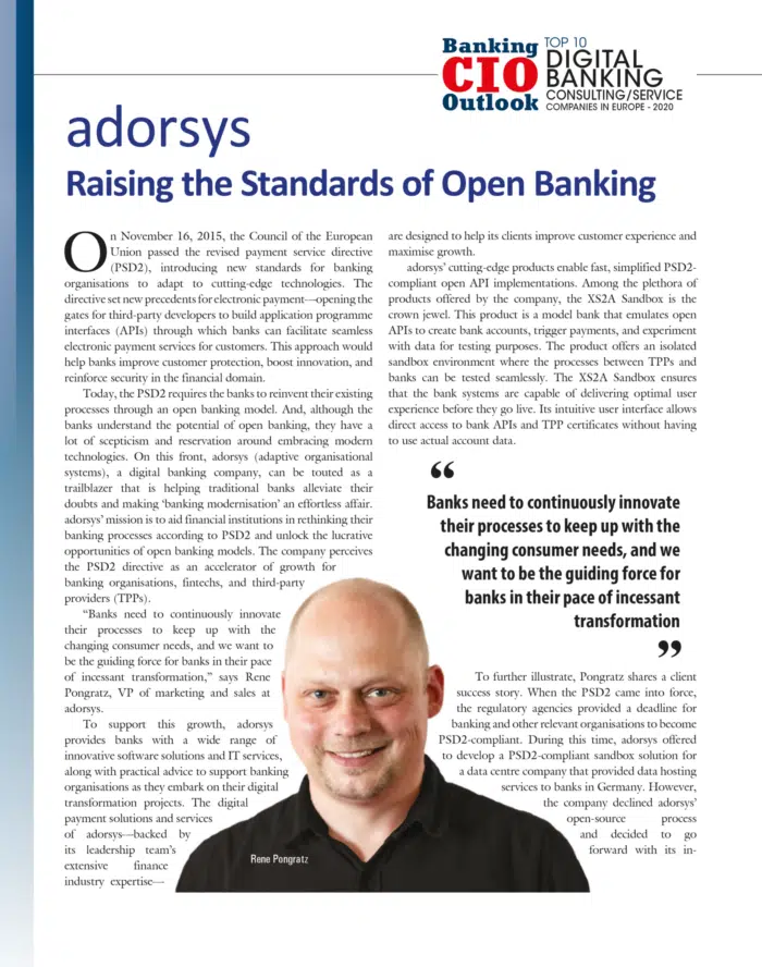 Raising the standards of Open Banking